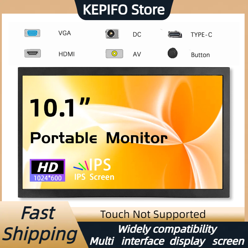 Retro Gaming Monitor - 10 inch portable monitor 1024x600 IPS