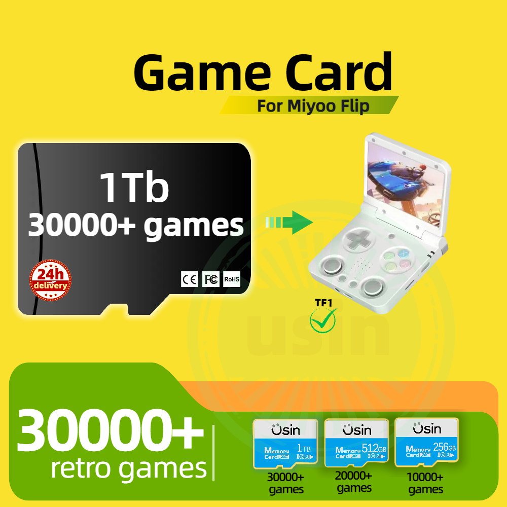 Retro Gaming Kit - Game Card For Miyoo Flip 30000+