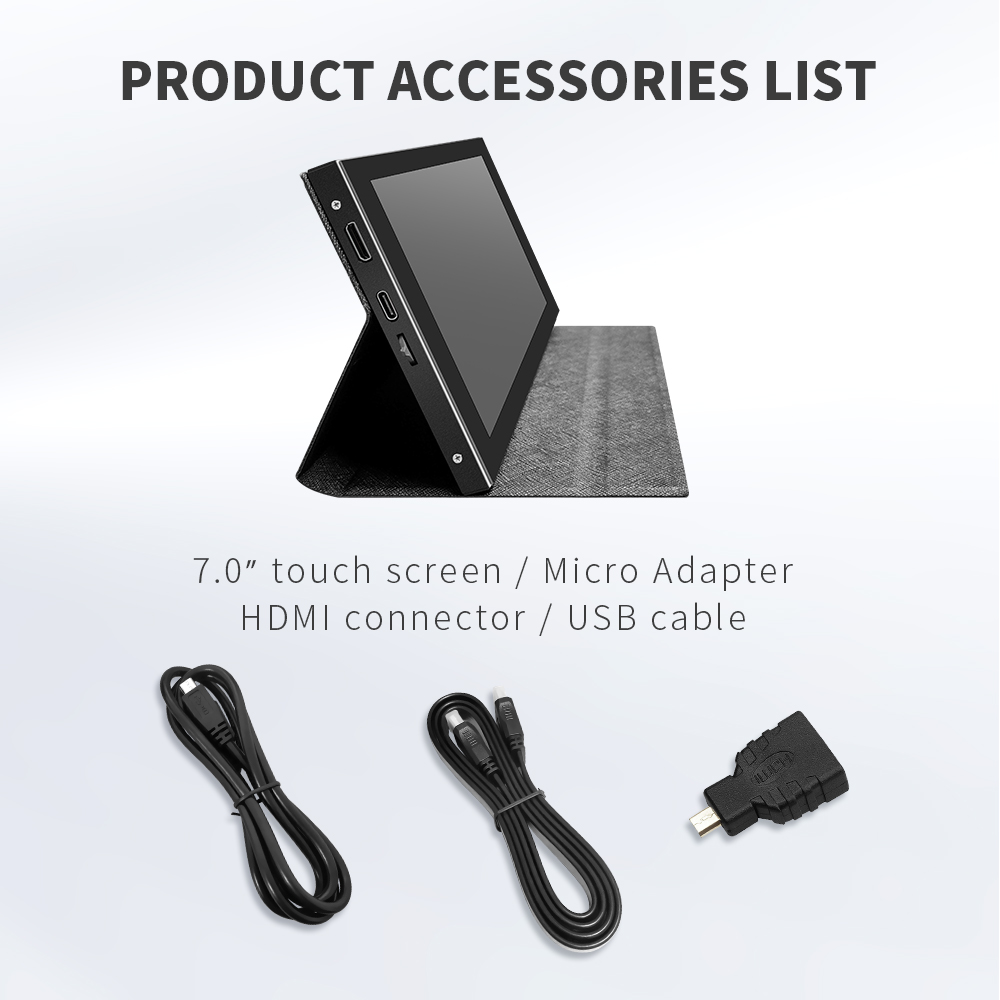 Retro Gaming Monitor - 7-Inch LCD Touch Screen Panel IPS