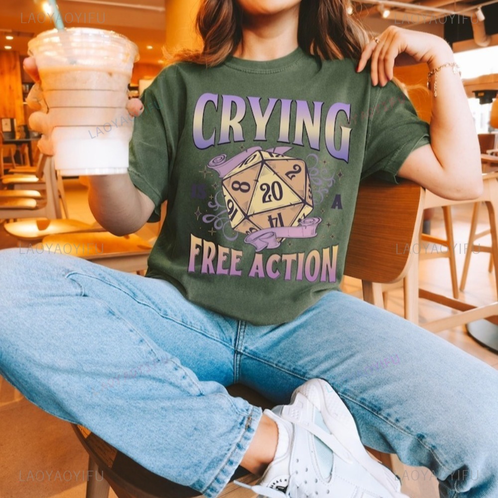Funny DnD Crying Is A Free Act - Retro Gaming Unit recension och pris