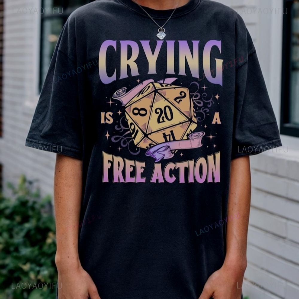 Funny DnD Crying Is A Free Act - Retro Gaming Unit recension och pris