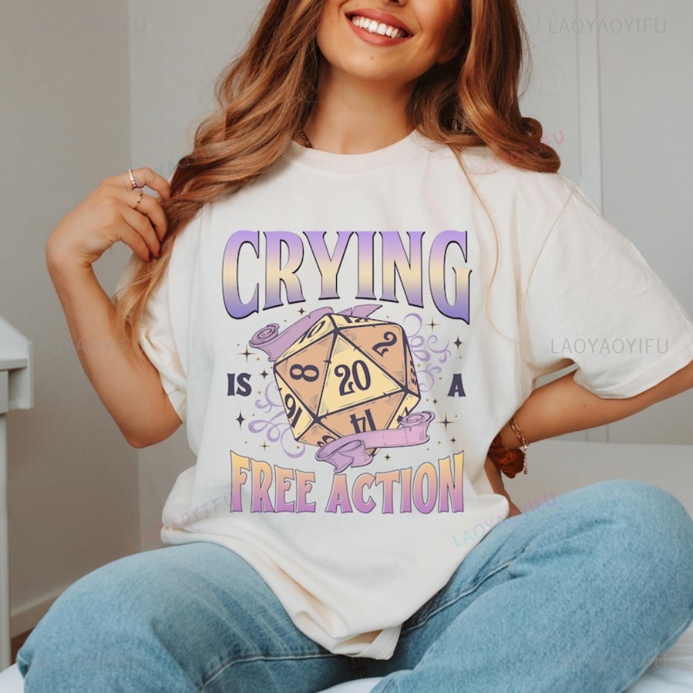 Funny DnD Crying Is A Free Act - Retro Gaming Unit recension och pris