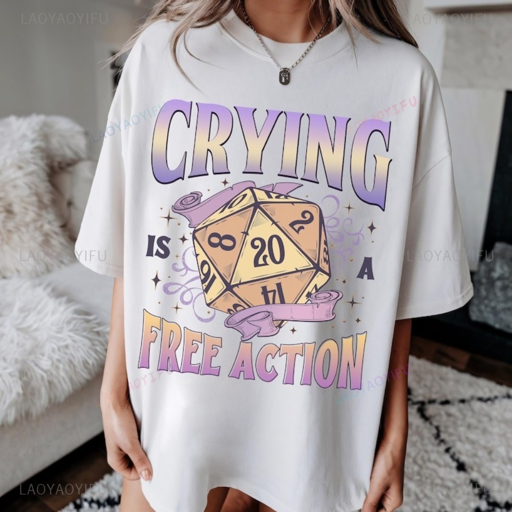Funny DnD Crying Is A Free Act - Retro Gaming Unit recension och pris