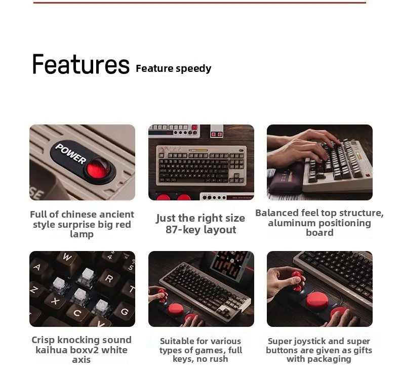 Retro87C64 retro mechanical ga - Retro Gaming Universe recension och pris