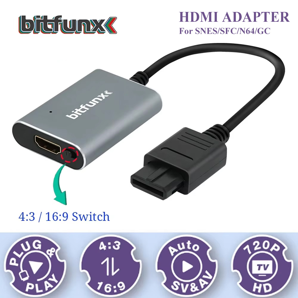 Bitfunx 720P Svideo / AV To HD - Retro Gaming Unit recension och pris