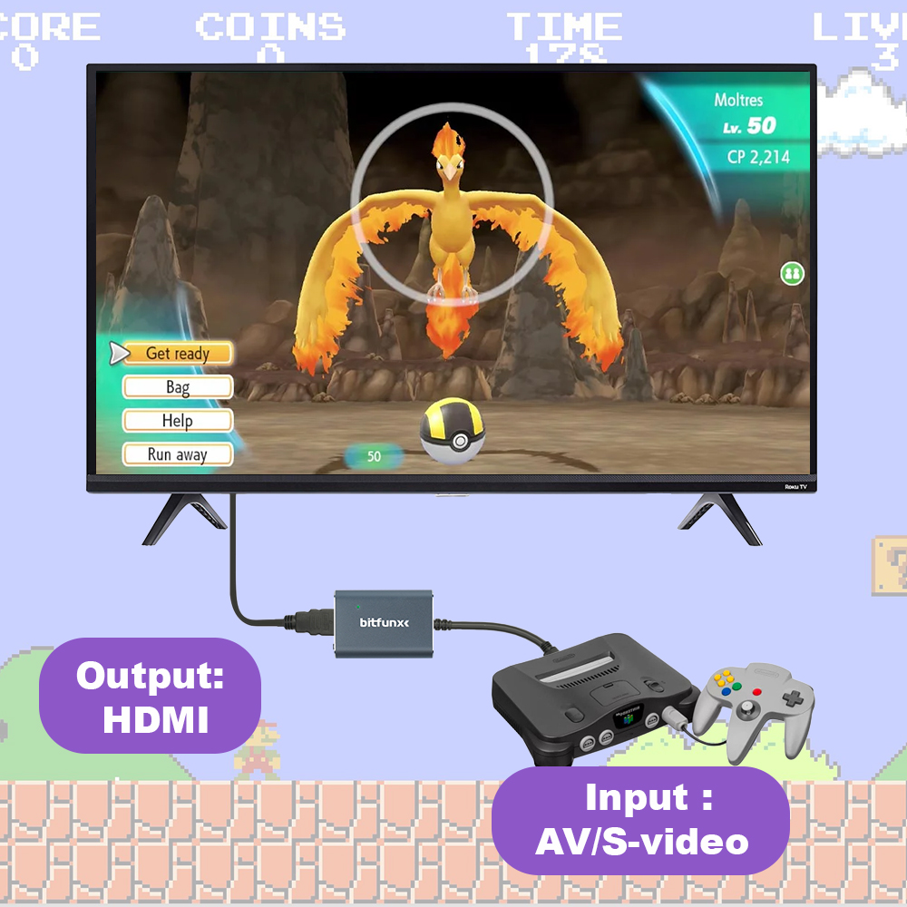 Bitfunx 720P Svideo / AV To HD - Retro Gaming Unit recension och pris