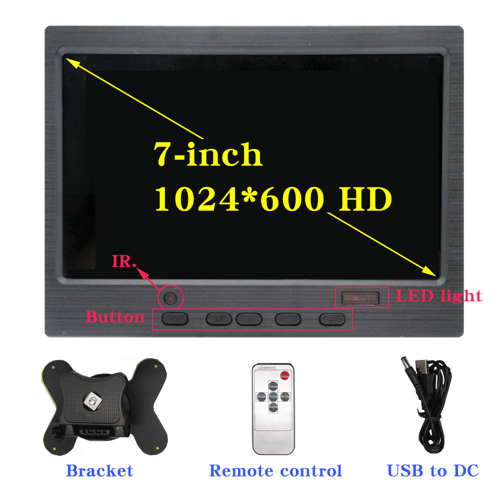 7-inch Portable display 1024x6 - Retro Gaming Monitor recension och pris