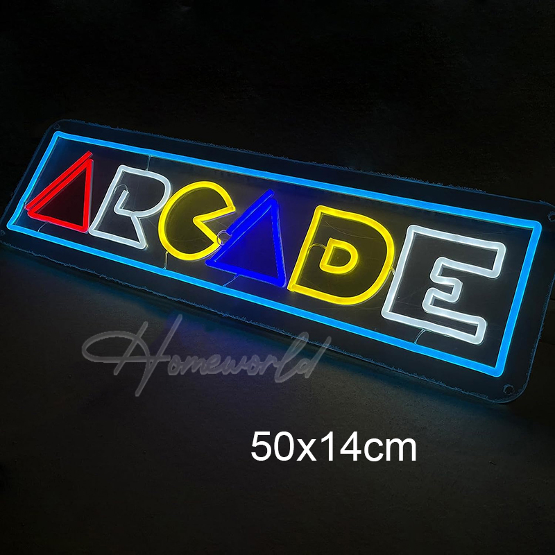 Arcade Neon Sign LED Game Room - Retro Gaming Projector recension och pris