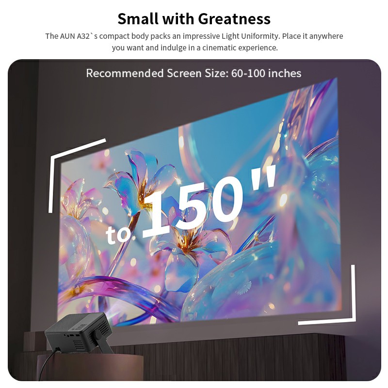 AUN A32 Pro Android 13 Project - Retro Gaming Projector recension och pris