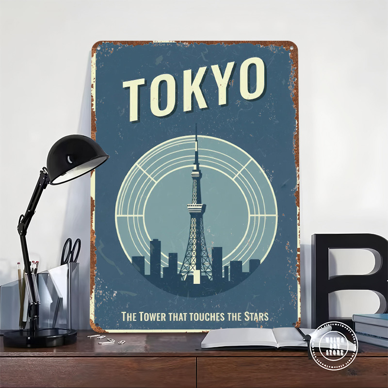 Tokyo Tower Vintage Travel Pri - Retro Gaming Tokyo recension och pris
