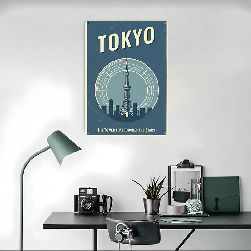 Tokyo Tower Vintage Travel Pri - Retro Gaming Tokyo recension och pris