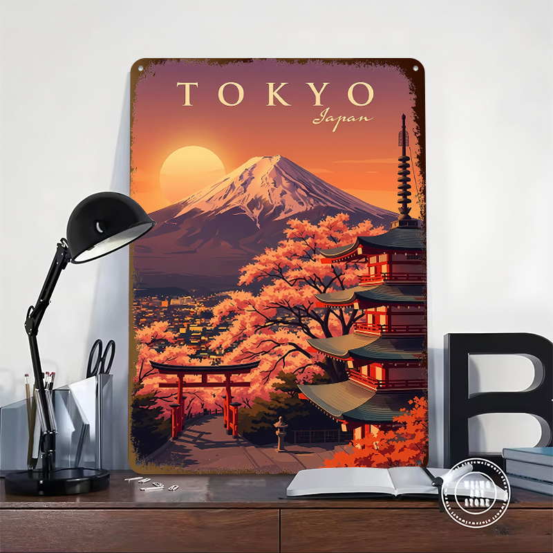 Tokyo Japan Vintage Travel Met - Retro Gaming Tokyo recension och pris