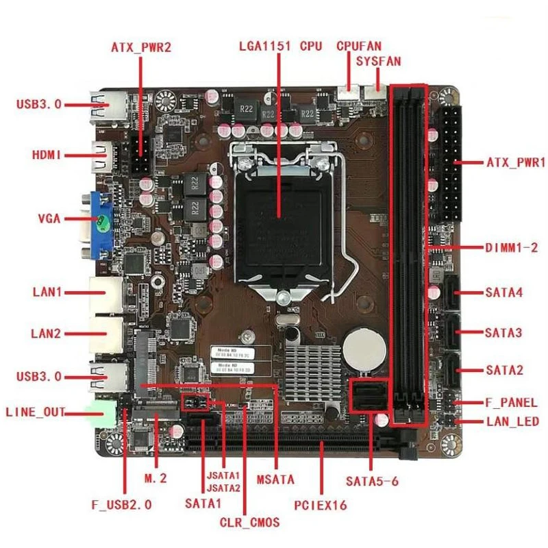 B365 Mini-ITX Motherboard LGA  - Intel Cpu Core I5 recension och pris