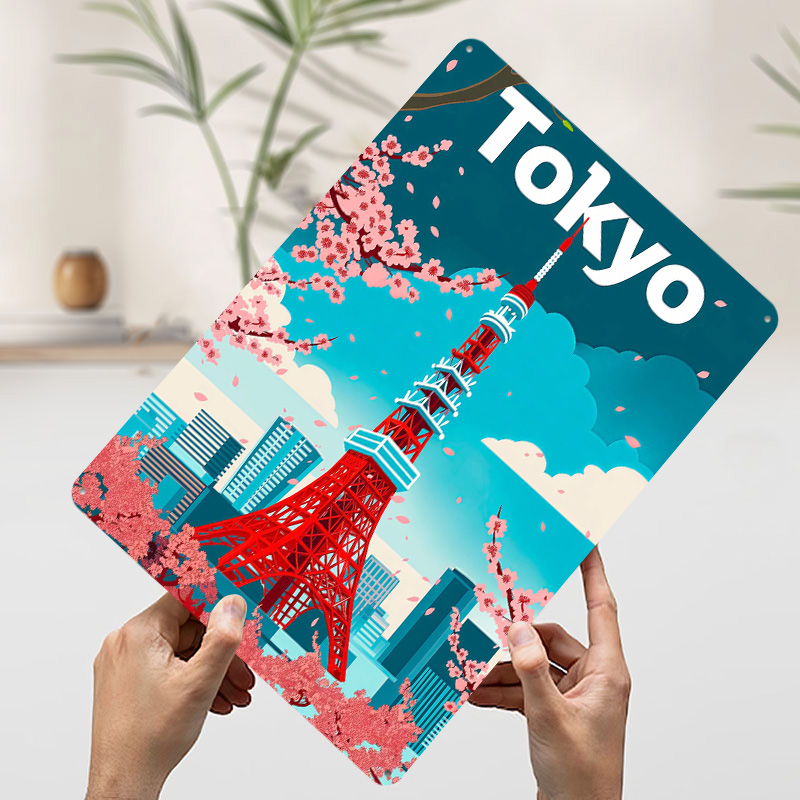 Tokyo Travel Tinplate Poster C - Retro Gaming Tokyo recension och pris