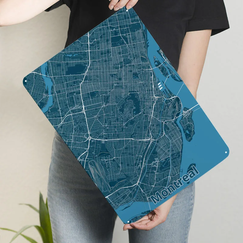 Montreal City Map Poster Map M - Retro Gaming Montreal recension och pris