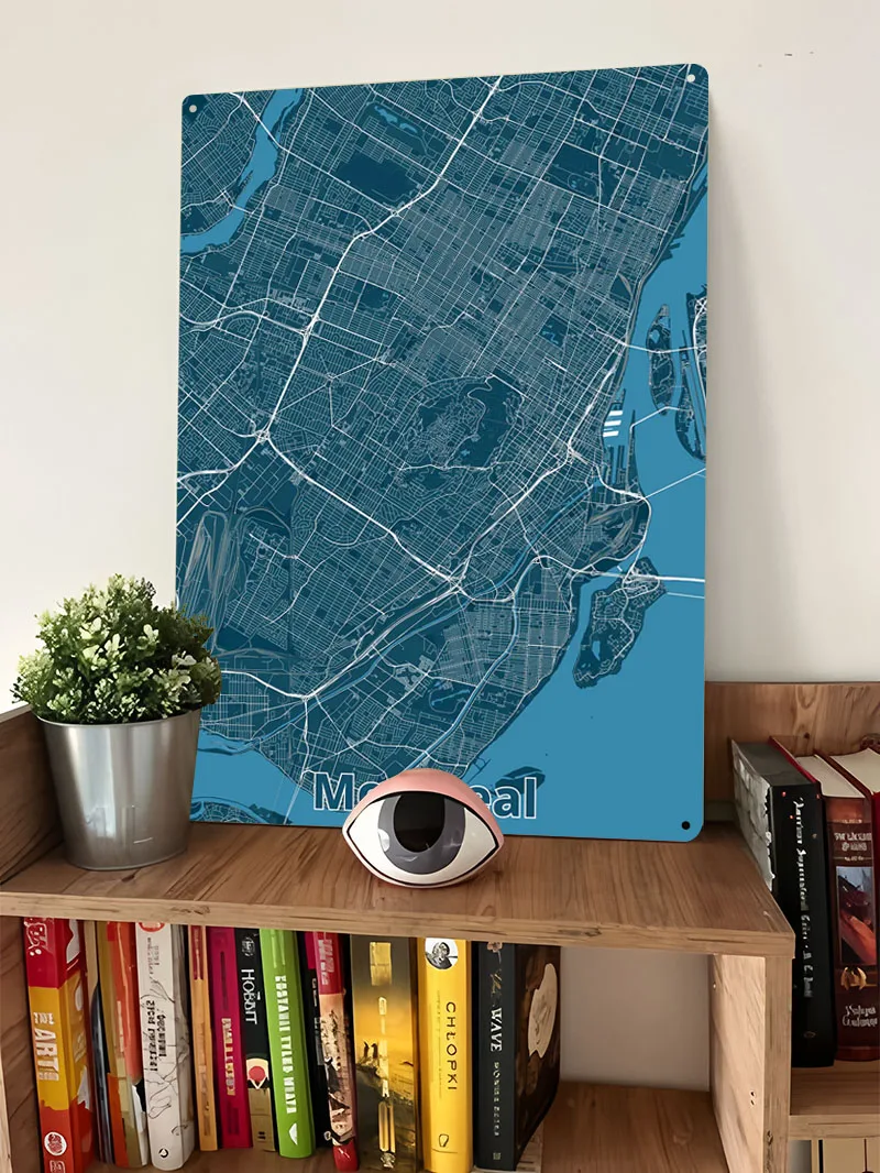 Montreal City Map Poster Map M - Retro Gaming Montreal recension och pris