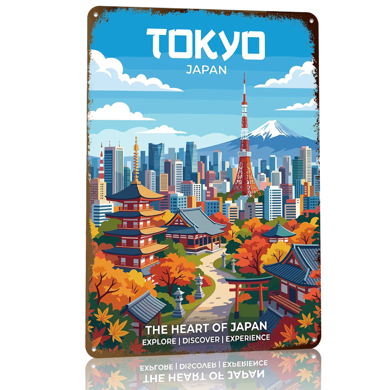 Tokyo Cityscape With Mount Fuj - Retro Gaming Tokyo recension och pris