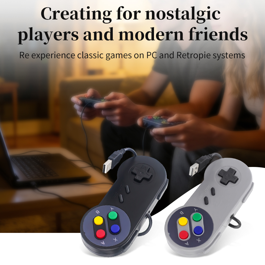 USB Gamepad Gaming Joystick Re - Retro Pc Gaming recension och pris