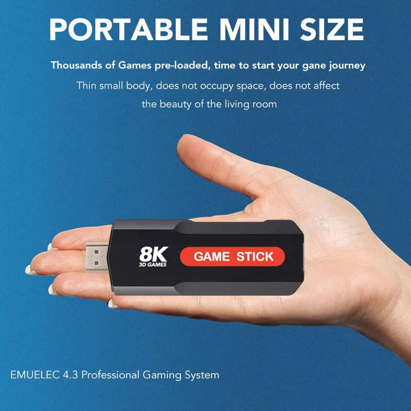 X2 Game Stick HD 4K 8K 3D Cons - Retro Gaming Raspberry Pi Zero recension och pris