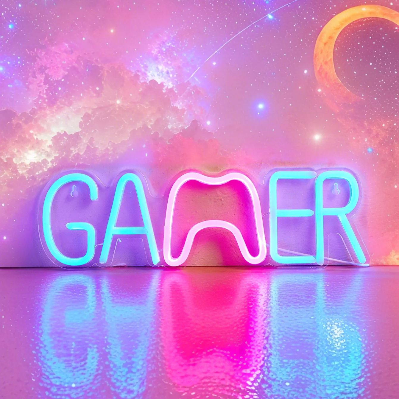 Chi-buy LED Neon Gamer Gamepad - Retro Gaming Projector recension och pris
