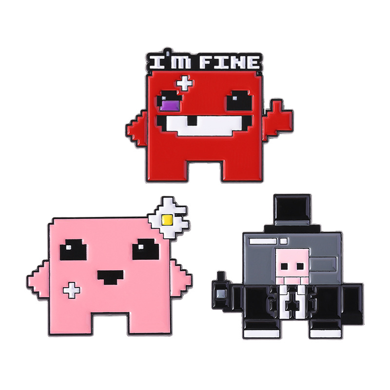 3pcs Pixel Art Enamel Pin Set  - Retro Gaming Kit recension och pris