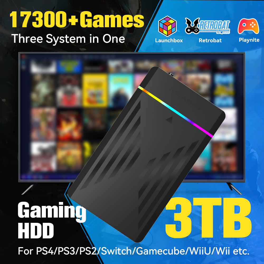 3TB Portable Gaming HDD Launch - Retro Gaming Monitor recension och pris